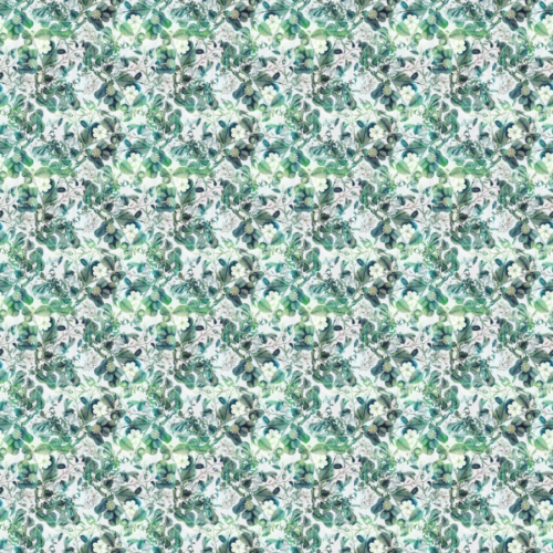 Bright Green Florals